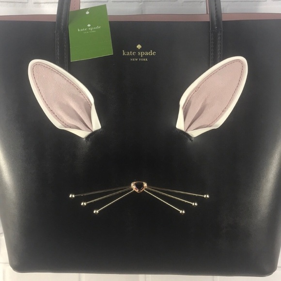 NWT KATE SPADE RABBIT LITTLE LEN HOP TO IT TOTE - Picture 4 of 8